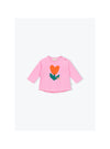 Arsène et les Pipelettes Baby Flower Heart T-shirt - Bubble Gum