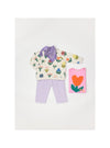Arsène et les Pipelettes Baby Flower Heart T-shirt - Bubble Gum