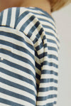 Gray Label L/S Tee GOTS - Blue Gray - Cream