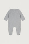 Gray Label Newborn Suit with Snaps GOTS - Gray Melange
