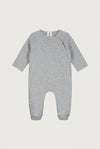 Gray Label Newborn Suit with Snaps GOTS - Gray Melange