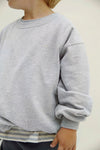 Gray Label Dropped Shoulder Sweater GOTS - Gray Melange