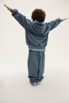 Gray Label Track Pants GOTS - Blue Gray