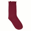 Jaquard Warm Touch Socks Burgundy