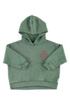 Piupiuchick Hoodie - Green w/ Apple Print