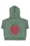 Piupiuchick Hoodie - Green w/ Apple Print