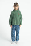 Piupiuchick Hoodie - Green w/ Apple Print