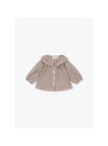Arsène et les Pipelettes Mini Striped Baby Blouse - Brown