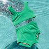 Fluffy Bikini in Green